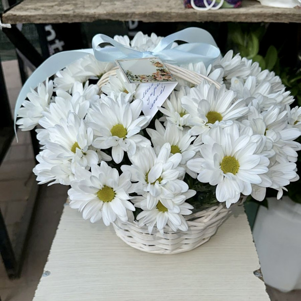 Композиция  «Хризантемы в корзине» в Партените