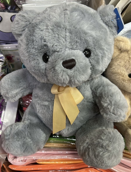 Плюшевый мишка тёмный 30-35 см. в Партените